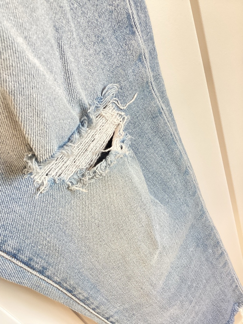 Madewell Perfect Vintage Jean High Rise Distressed Light Blue Denim 29 - Picture 5 of 12